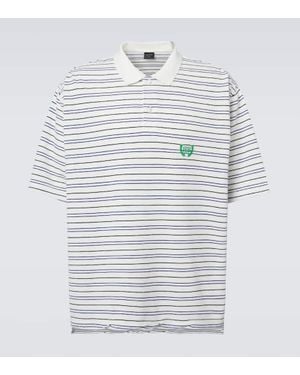 Balenciaga Polohemd Bb Laurel Aus Baumwoll-Pique - Weiß