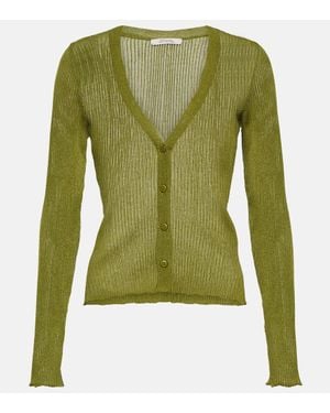 Dorothee Schumacher Transparent Touch Cardigan - Green