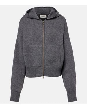 Lisa Yang Lilia Cashmere Zip-Up Sweater - Gray