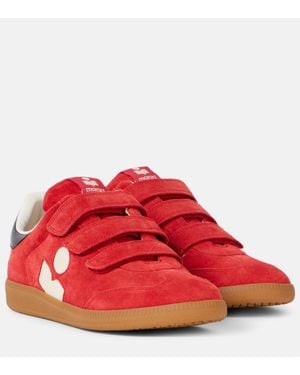 Isabel Marant Beth Suede Trainers - Red