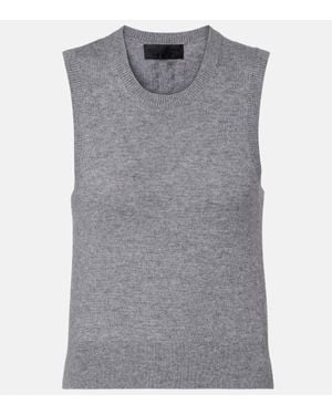 Nili Lotan May Knitted Cashmere Tank Top - Grey