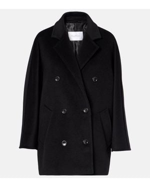 Max Mara Abrigo 101801 Icon De Lana Y Cachemir - Negro