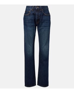 KHAITE Callum Straight Jeans - Blue