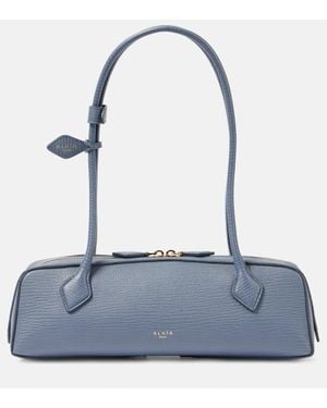 Alaïa Schultertasche Le Teckel Medium Aus Leder - Blau