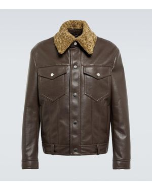 Nanushka Boyce Regenerated Leather Jacket - Green