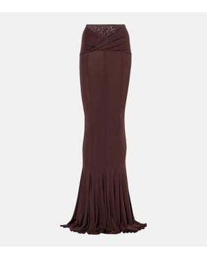 Nensi Dojaka Draped Maxi Skirt - Brown