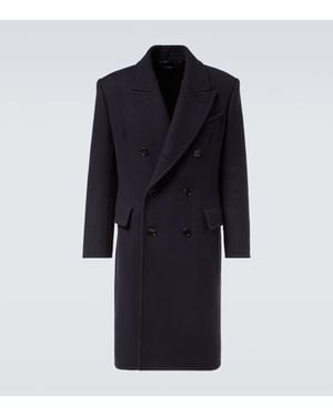 Tom Ford Mantel Aus Schurwoll-Twill - Blau