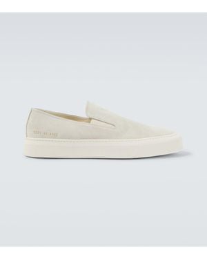 Common Projects Slip-On Sneakers Aus Veloursleder - Weiß