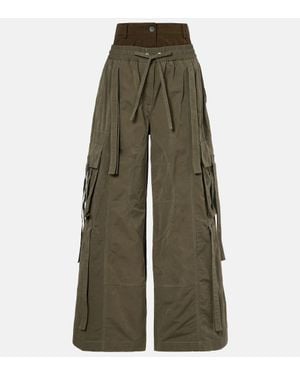 Dolce & Gabbana Layered Cargo Pants - Green