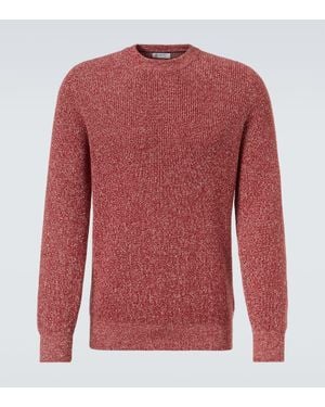 Brunello Cucinelli Pullover Aus Baumwolle - Rot