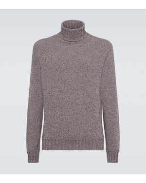 ZEGNA Rollkragenpullover Aus Kaschmir - Grau