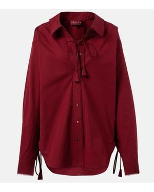Gucci Shirt With Ties - Red