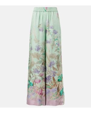 La DoubleJ Palazzo-Hose Aus Seide - Grün