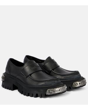 Balenciaga "Tractor" Loafers - Black