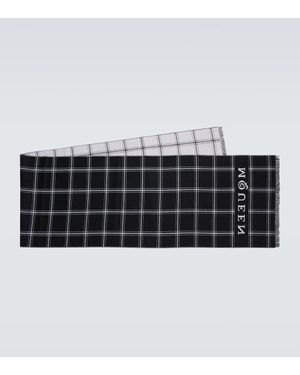 McQueen Schal Aus Wolle - Schwarz