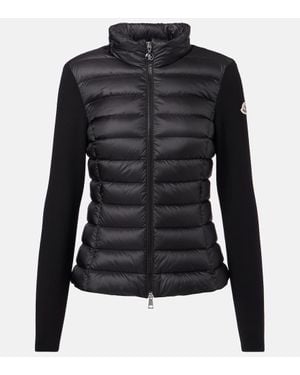 Moncler Logo Down Jacket - Black