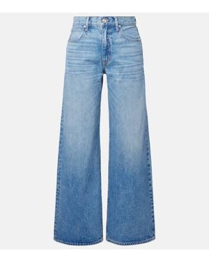 SLVRLAKE Denim Mid-Rise Wide-Leg Jeans Selena - Blau
