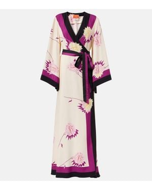 La DoubleJ Floral Wrap Dress - Pink