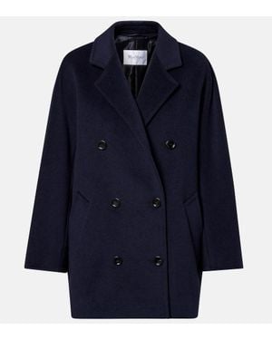 Max Mara Mantel Rebus Aus Wolle Und Kaschmir - Blau