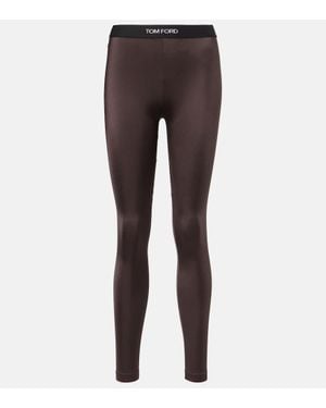 Tom Ford Logo Leggings - Brown