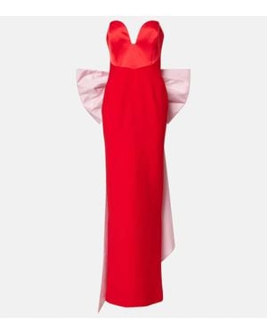 The New Arrivals Ilkyaz Ozel Vera Bustier Gown - Red
