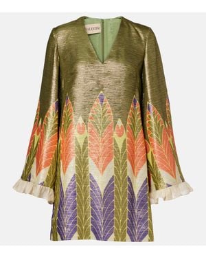 Valentino Escape Printed Silk-Blend Minidress - Multicolor
