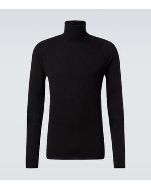 Moncler Skipullover Aus Einem Wollgemisch - Schwarz