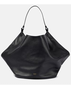 KHAITE Tote Lotus Medium Aus Leder - Schwarz