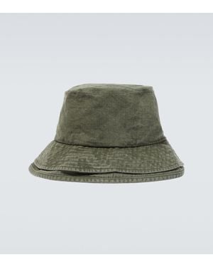 Sacai Cappello da pescatore in denim - Verde