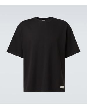 Saint Laurent Cotton-Blend T-Shirt - Black