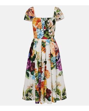 Dolce & Gabbana Midirock Aus Baumwolle - Weiß