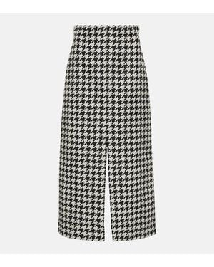 Burberry Maxirock Aus Twill - Schwarz
