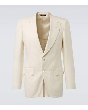 Tom Ford Dyllan Silk Blazer - Natural