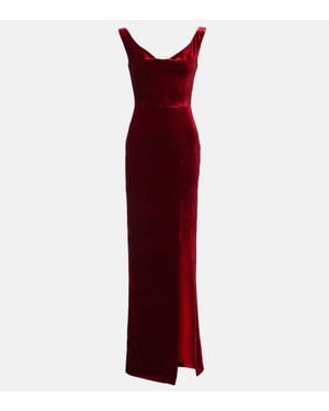 Roland Mouret Robe Aus Samt - Rot