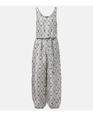 Loro Piana Mono Nadia De Seda Estampado - Gris