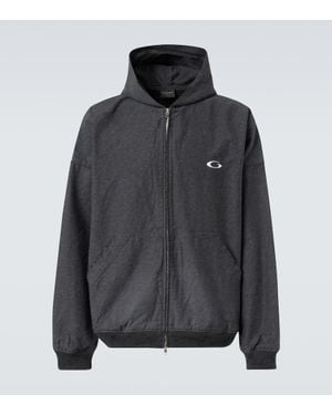 Balenciaga Kapuzenjacke Aus Baumwolle - Schwarz