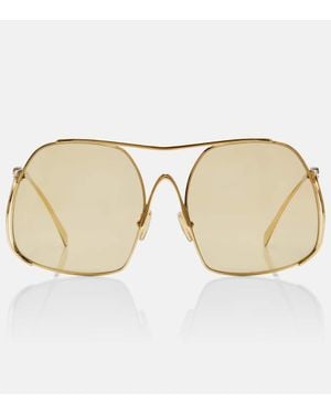 Miu Miu Miu Ombre Square Sunglasses - Natural