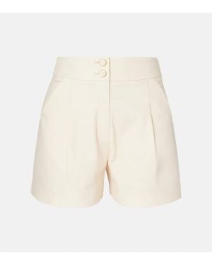 Veronica Beard Devina High-Rise Shorts - White