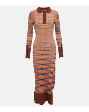 Jacquemus Midikleid La Robe Zucca - Orange