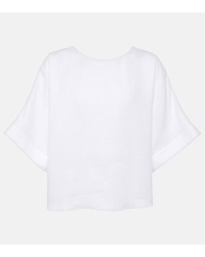 Loro Piana Morey Linen Top - White