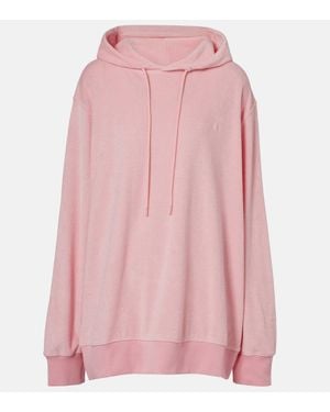 Hunza G Sudadera En Felpa De Algodon Con Logo - Rosa