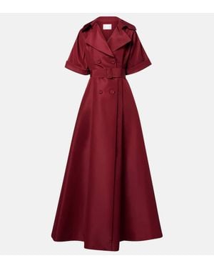 Carolina Herrera Robe Aus Seide - Rot
