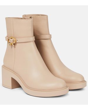 Gianvito Rossi Stivaletti Ribbon Dumont - Neutro