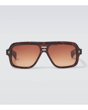 Jacques Marie Mage X Glenn Gould Aviator-Sonnenbrille Fugue - Braun