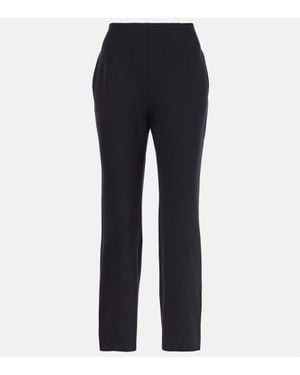 Wolford Schmale Mid-Rise-Hose Scuba Tailor - Blau