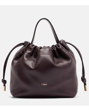 Chloé Schultertasche Icons Mini Aus Leder - Schwarz