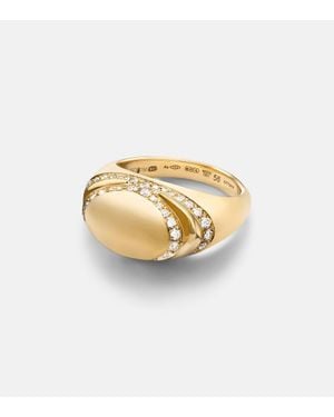BVLGARI Cabochon 18Kt Ring With Diamonds - Metallic