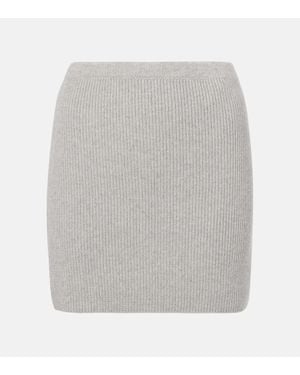 Lisa Yang Mini-Jupe Mindy En Cachemire - Gris