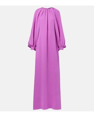 Oscar de la Renta Robe Aus Einem Seidengemisch - Lila