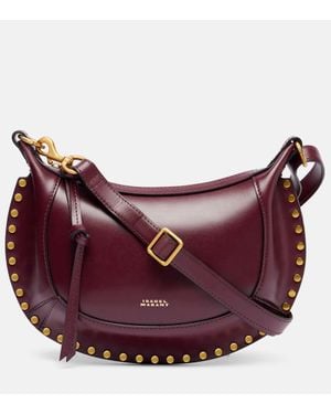 Isabel Marant Schultertasche Oskan Moon Small Aus Leder - Lila